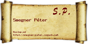 Smegner Péter névjegykártya
